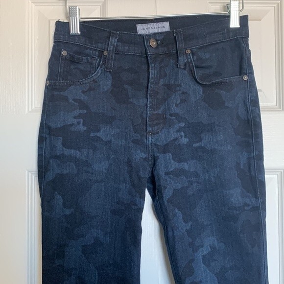 James Jeans Blue Camo High Class Skinny Jeans Sz 28 - Picture 3 of 9